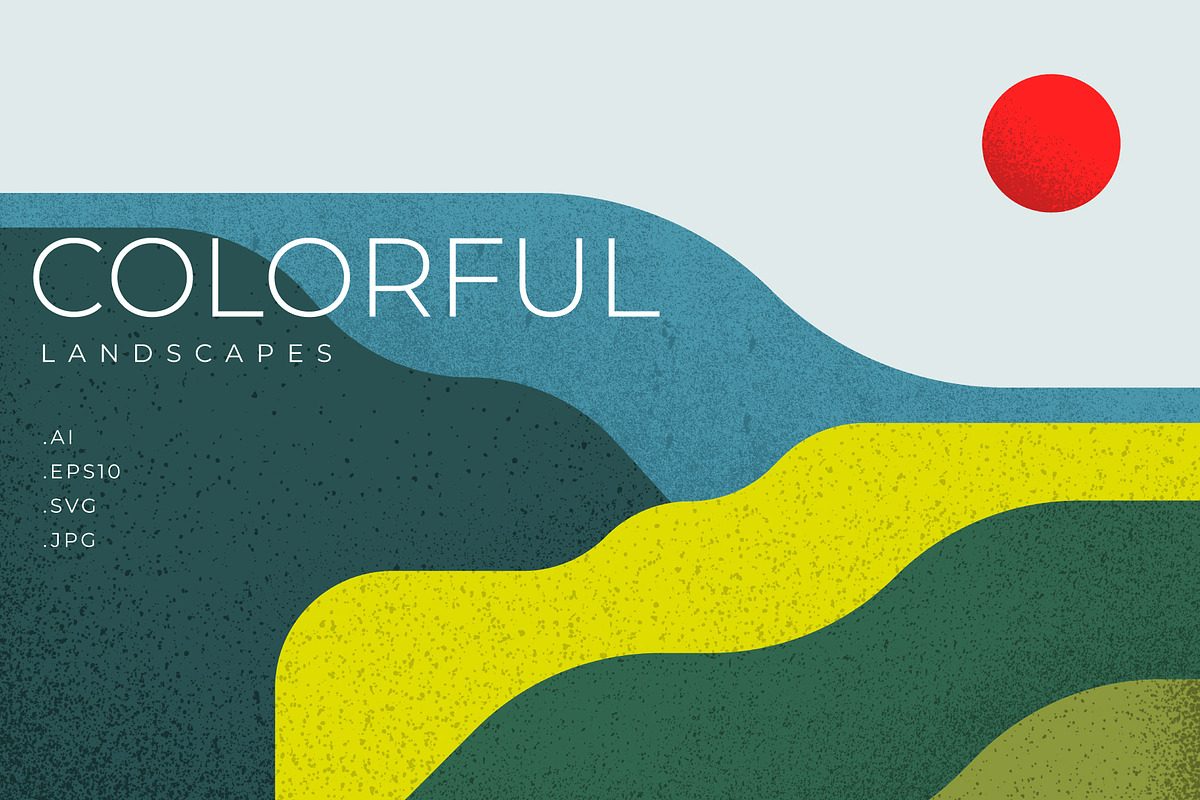 Colorful Landscapes, a Background Graphic by Léo Alexandre (Photo 1 of 12)