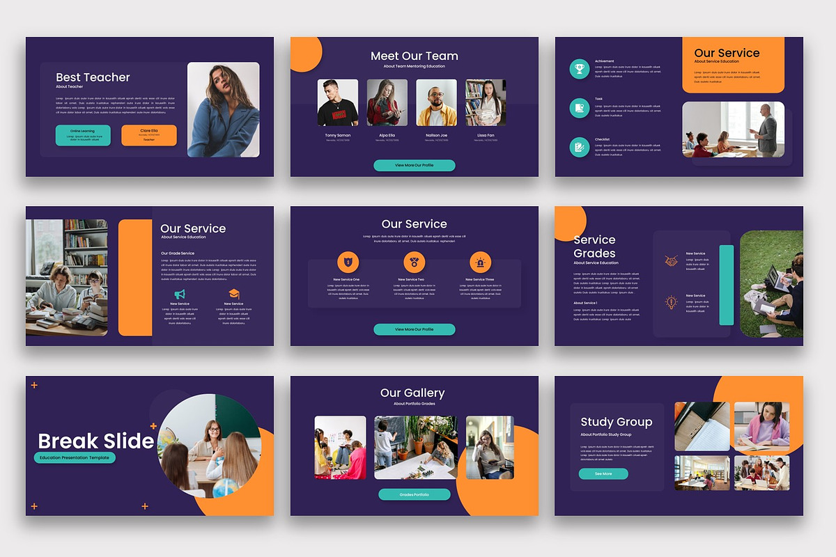 Grades – Education PowerPoint, a Presentation Template by kreatifreya