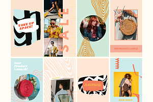 Bold & Bright Instagram Templates