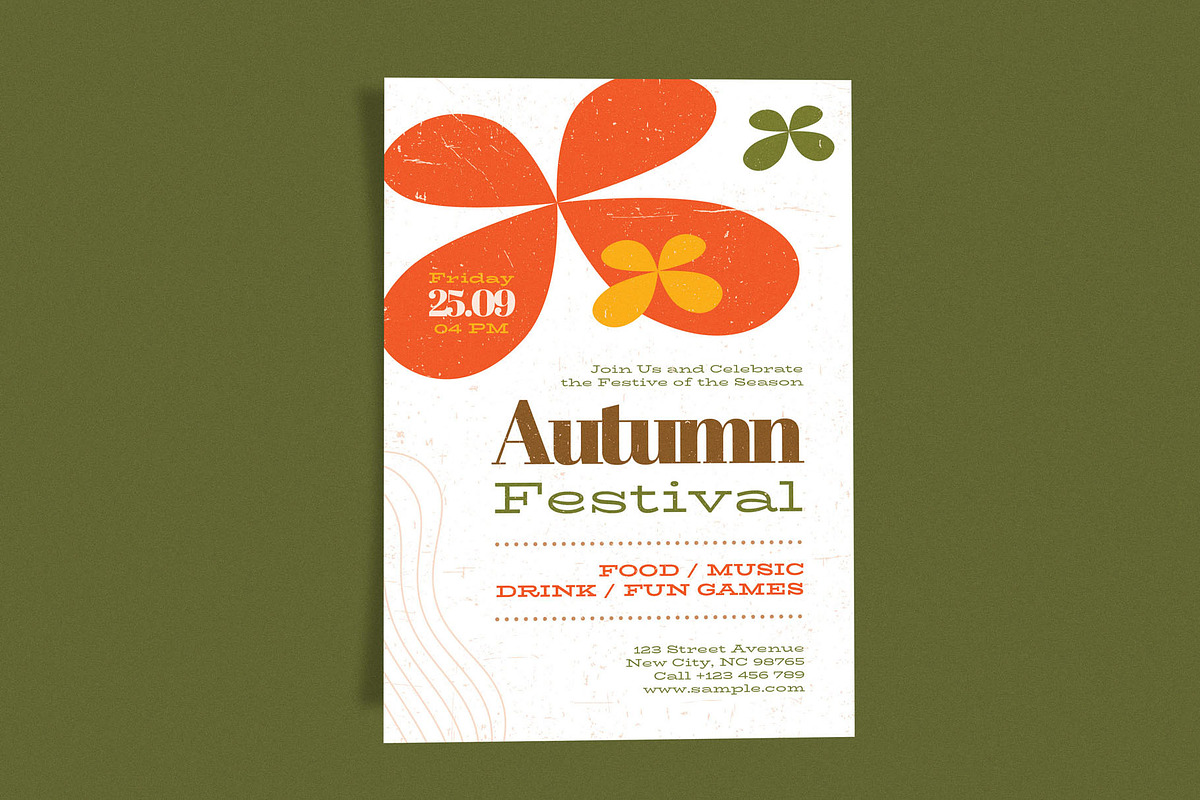 Autumn Festival Flower, a Flyer Template by Me55enjah Design (Photo 2 of 4)