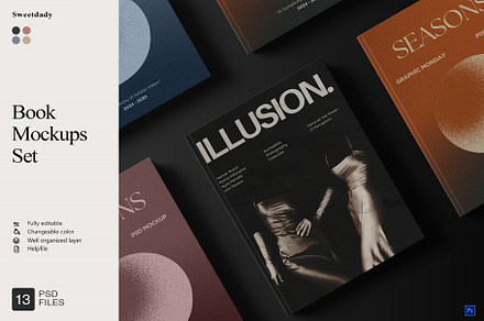 Book Mockups Set