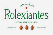 Rolexiantes - Slab Serif Font, a Serif Font by RockboyStd (Thumbnail 1 of 12)