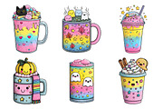 Whimsical Halloween Drink Clipart, a Seasonal Illustration by Creative Art (Thumbnail 3 of 7)