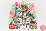 Snowman Family Christmas Sublimation, a Person Illustration by Rose Art (Thumbnail 1 of 4)