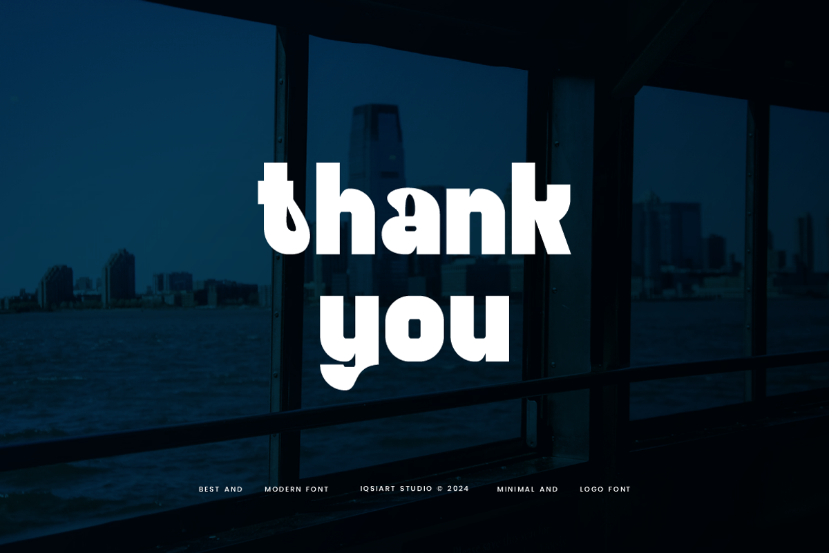 Wagutha - Corporate Logo Font, a Sans Serif Font by Iqsiart Studio (Photo 7 of 7)