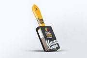 Paint Brush Mock-Up, a Product Mockup by DesignRushMarket (Thumbnail 7 of 7)