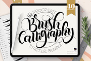 Joyful Procreate Brush Calligraphy, a Brush Add-On by HowJoyful  (Thumbnail 1 of 44)
