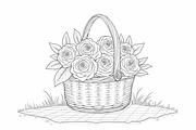 Flower Basket Bundle, an Illustration by musafir_fashion (Thumbnail 3 of 9)