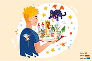 Fantasy Children Book Illustration, an Animal Illustration by Manudesign (Thumbnail 1 of 3)