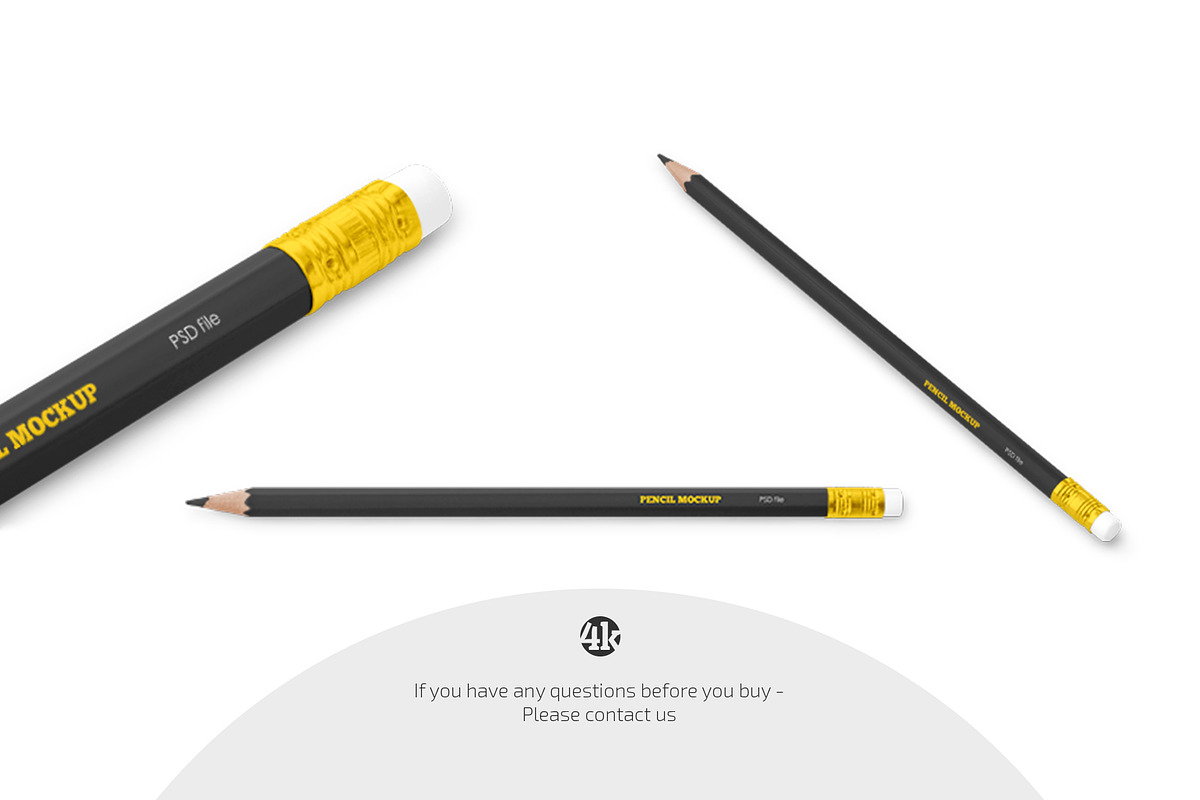 Pencil Mockup Set, a Pens & Pencil Mockup by Country4k (Photo 4 of 4)