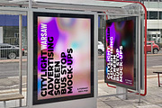 Warsaw Citylight Ad Bus Stop 13, an Advertising Mockup by Graphic Shelter (Thumbnail 2 of 9)