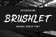 Brushlet Grunge Brush Font, a Font by PutraCetol Studio (Thumbnail 1 of 5)