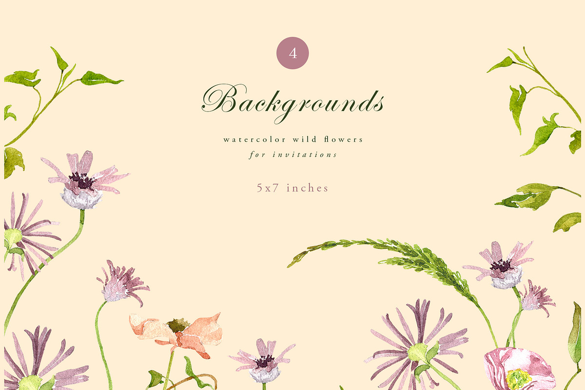 Watercolor wildflower, dried botany, a Decorative Illustration by MariGraphic boutique (Photo 12 of 12)