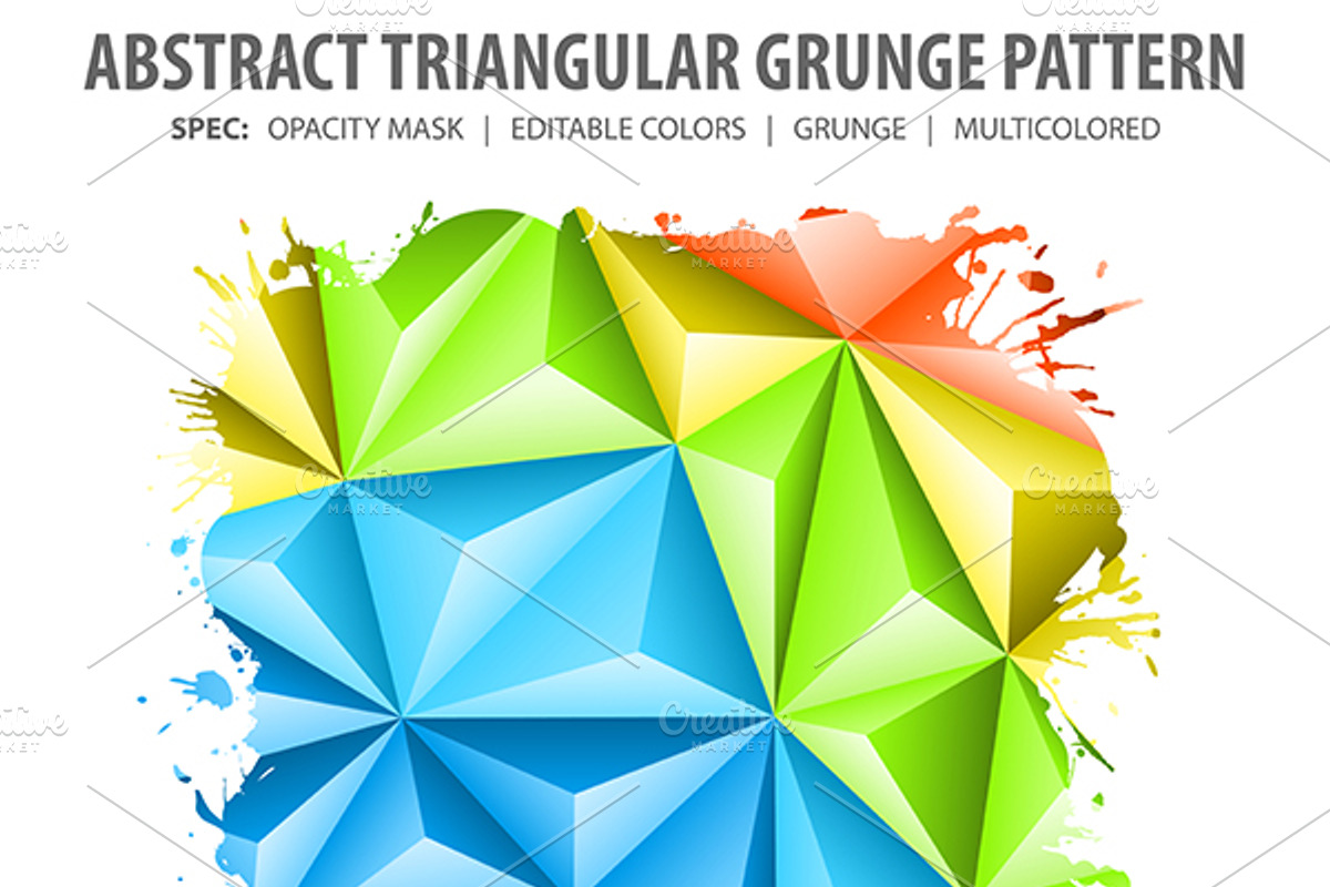 Triangle Mosaic Patterns, a Pattern Graphic by TAlex