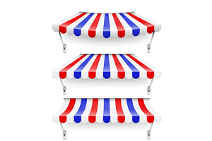 Shop sunshade with metal holder, an Object Illustration by 32pixels