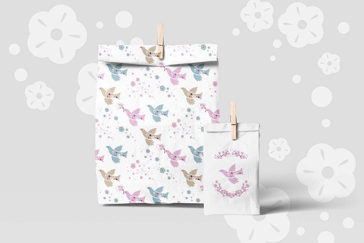 Cherry Blossom. Graphic set, an Illustration by Maru_art (Photo 3 of 10)