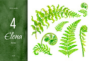 Elena. 26 Watercolor Elements Set, an Illustration by morskoe (Thumbnail 2 of 3)