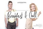Breakfast and Chill, a Script Font by Ian Irwanwismoyo (Thumbnail 1 of 7)