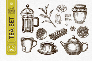 Tea Set Sketch