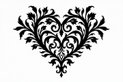 Floral Heart Silhouette Set, an Illustration by Gfx_Store (Thumbnail 4 of 21)
