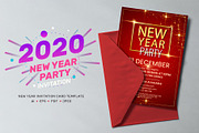 New Year Invitation Card Template, an Invitation Template by Andit themes (Thumbnail 1 of 6)