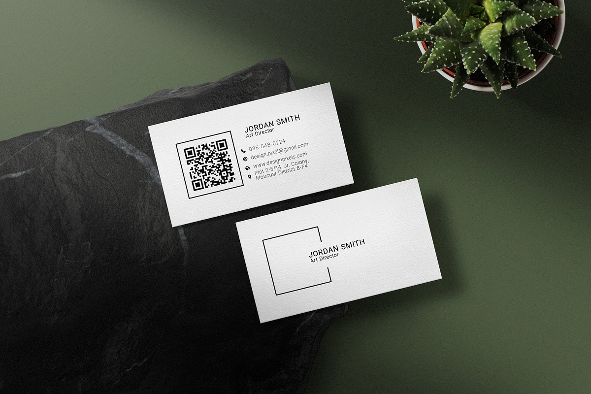 Simple Minimal Business Card, a Business Card Template by Saman Osama (Photo 5 of 5)