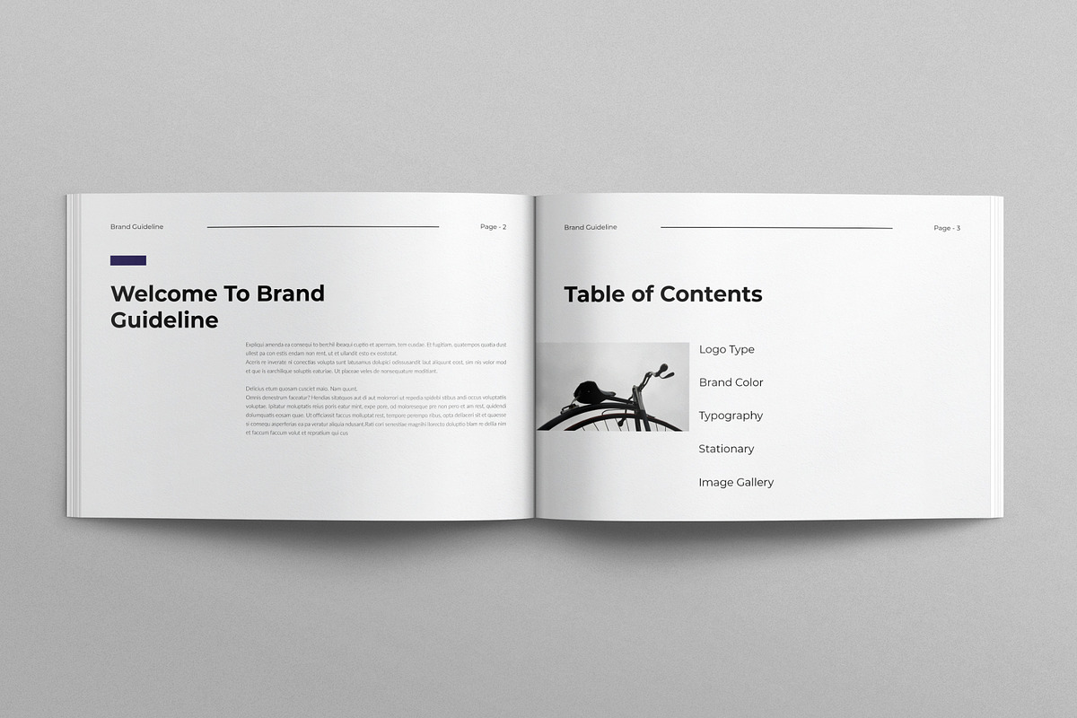 Brand Guidelines Template Landscape, a Brochure Template by E-Type (Photo 2 of 7)