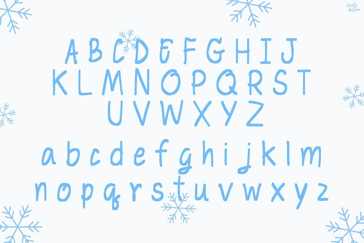 Frostie Ink | Handwritten font, a Handwritten Font by LivelyAutumn11.11 (Photo 2 of 5)