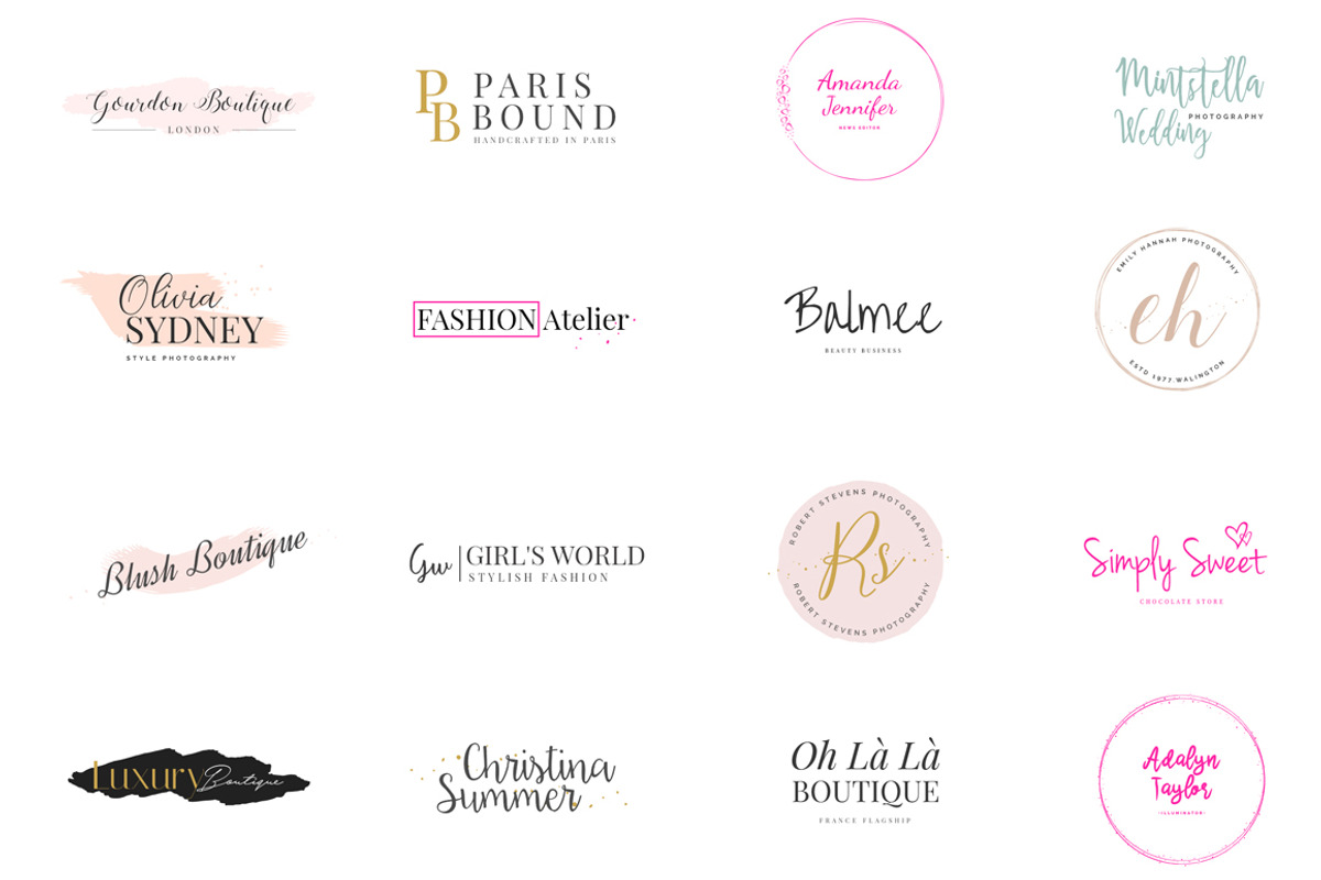 Girlboss Premade Branding Logos, a Branding & Logo Template by SNIPESCIENTIST (Photo 9 of 21)
