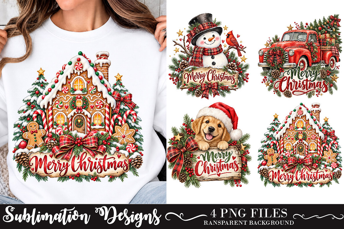 Merry Christmas PNG, Funny PNG, a Work Illustration by SinaCreation (Photo 1 of 6)