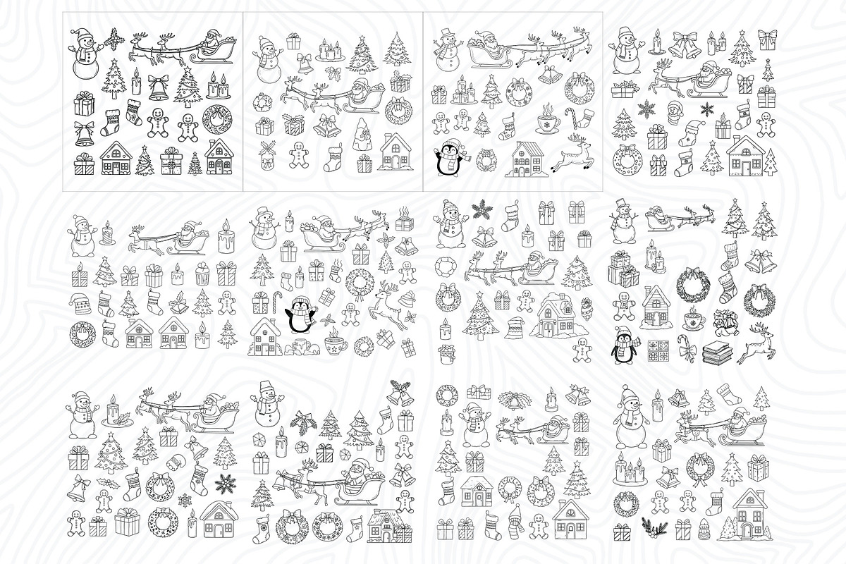 1100 Christmas winter EPS collection, a Decorative Illustration by Sofia's Fashion (Photo 3 of 9)