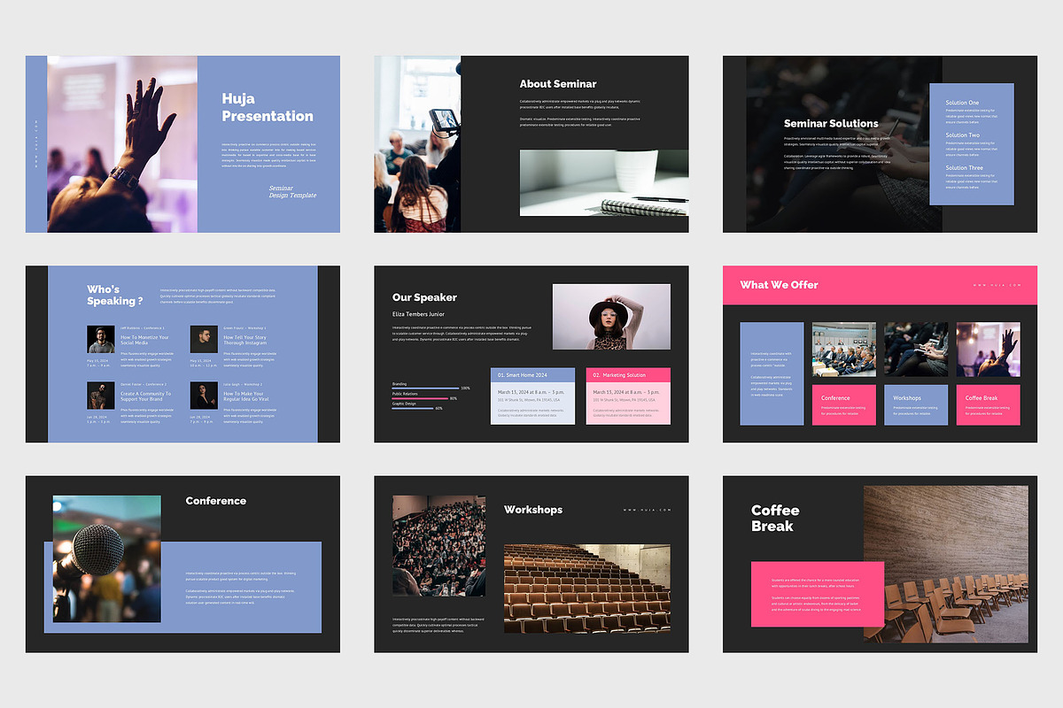 Huja : Seminar Session Google Slides, a Presentation Template by Punkl Camp (Photo 6 of 9)
