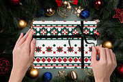 Fair Isle Nordic Christmas Patterns, a Pattern Graphic by Pattern Whimsy (Thumbnail 6 of 8)