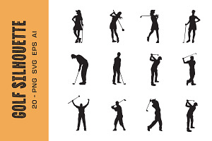 Golf silhouette