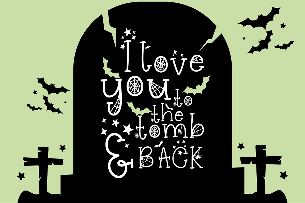 Spookerly Halloween Font, a Serif Font by Dancing with Ink (Photo 5 of 25)