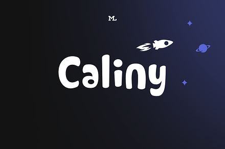 Caliny – Funny 3-Font-Family, a Font by Marc Lohner