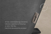 Scandinavian Logo Kit - AI, EPS, PSD, a Branding & Logo Template by Orca Design (Thumbnail 16 of 16)