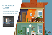 Townhouse Section Illustration, an Illustration by Masha Tace (Thumbnail 4 of 6)