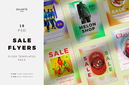 Sales Flyer Templates Pack, a Flyer Template by Dikarte.Store