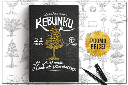KEBUNKU Illustrated Tree Objects