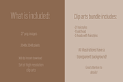 African American hairstyles clipart, an Illustration by Illustrator Space (Thumbnail 2 of 9)