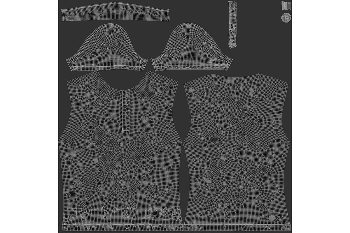 White Women's Polo Shirt 3D Model, an Object 3D Model by rebrandy (Photo 6 of 9)
