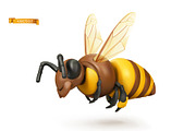 Honey, bees, beehive on tree branch, an Animal Illustration by Allevinatis Studio (Thumbnail 4 of 5)