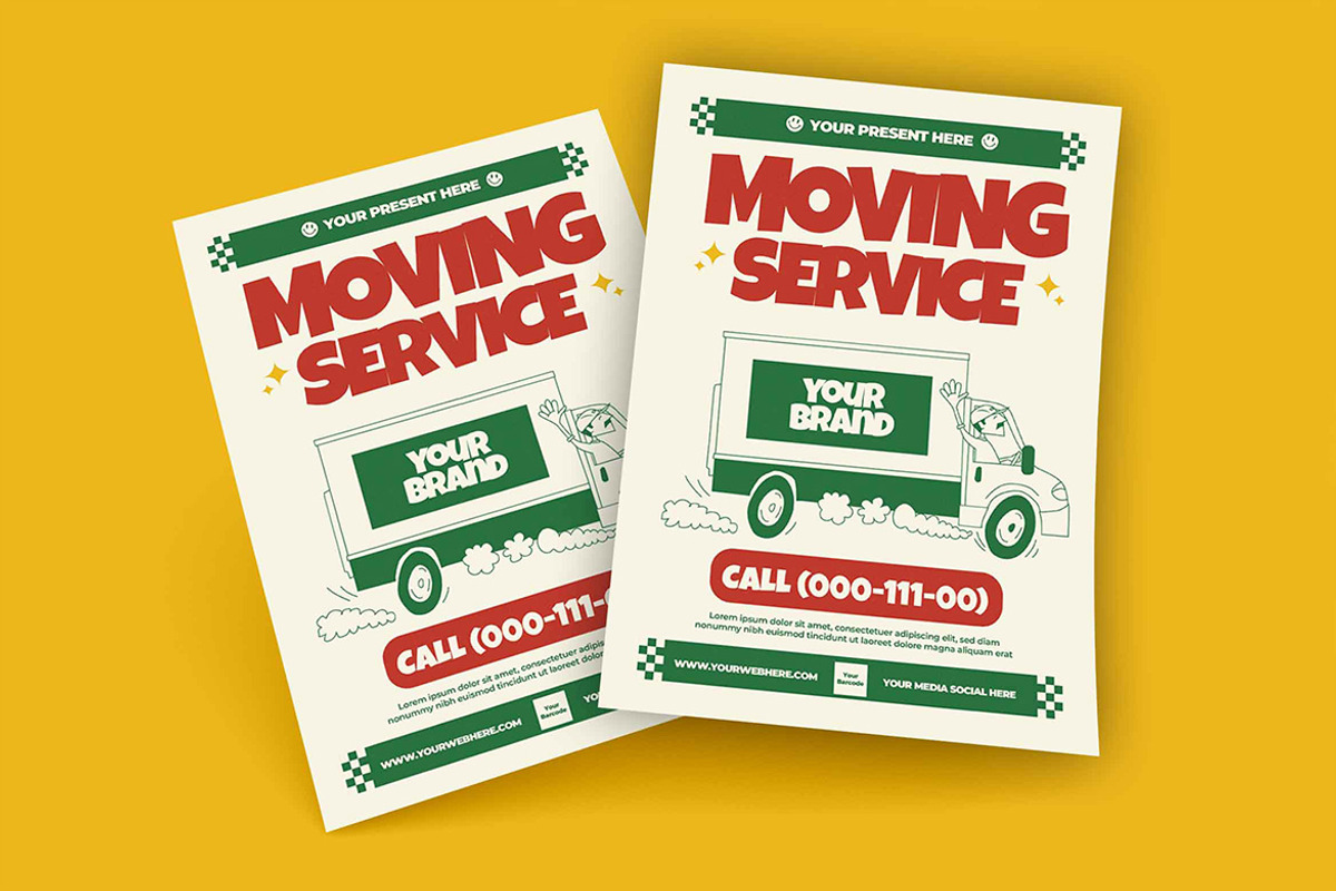 Moving Service Flyer, a Flyer Template by megarez (Photo 3 of 3)