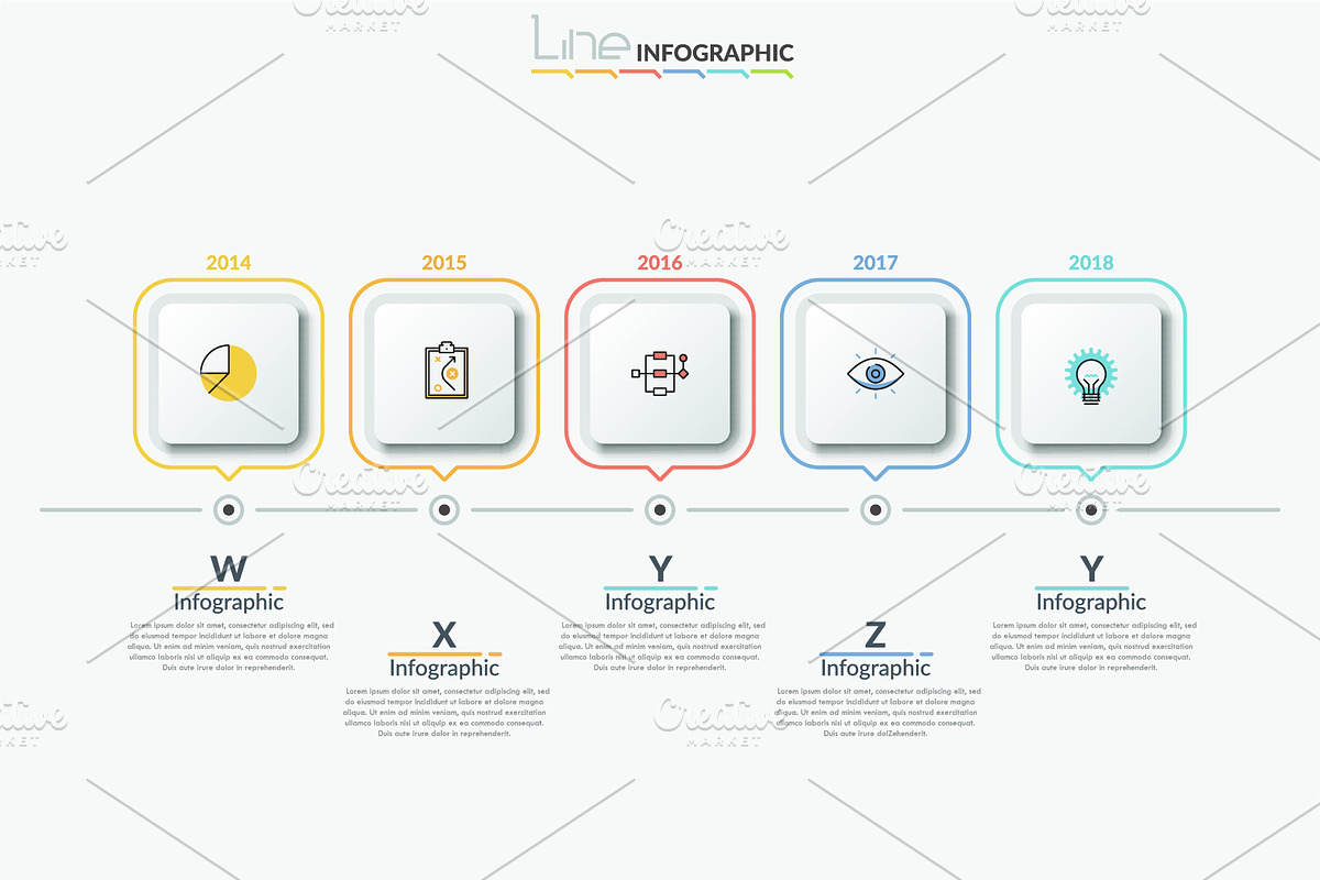 Line-X. Infographic Pack, a Presentation Template by Andrew Kras Design (Photo 9 of 23)