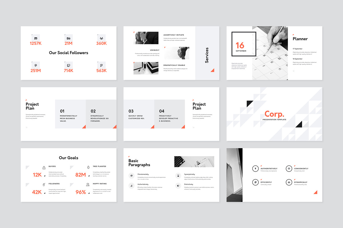 Corp Keynote Presentation Template, a Presentation Template by Goashape Studio (Photo 8 of 14)