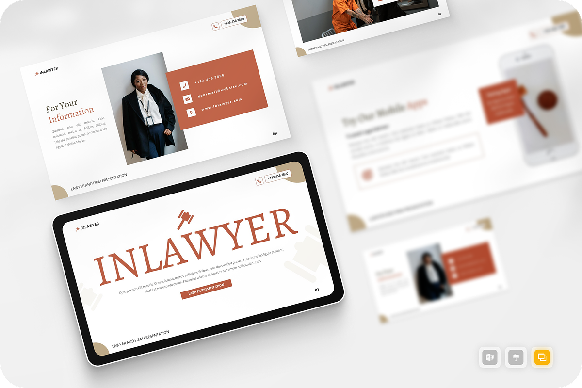 Lawyer & Law Firm Google Slide, a Presentation Template by Annora Studio (Photo 1 of 5)