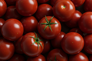 Ripe red tomatoes with smooth skin, a Food & Drink Photo by professorinc