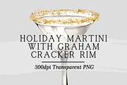 Holiday Cream Martini Cocktail, an Illustration by 1801Prints (Thumbnail 1 of 4)