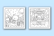 Summer Cuties Cozy Coloring Pages, an Animal Illustration by Design Station (Thumbnail 3 of 4)